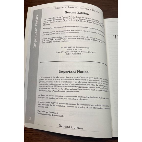 The Pituitary Patient Resource Guide 2nd Ed. Reference Guide Paperback - Picture 5 of 7
